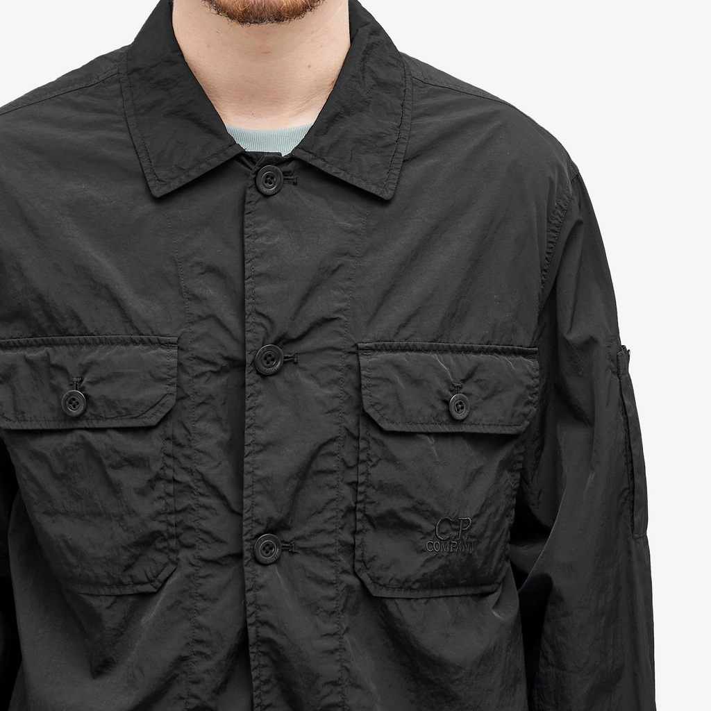 CP Company Men's Chrome-R Pocket Overshirt Black